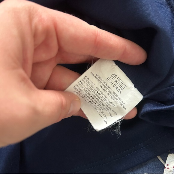 Navy and White Elegant Bird Skirt - Picture 5 of 5